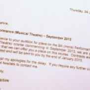 Mountview Acceptance Letter
